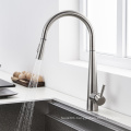 Luxury Home Single Lever 304 / 316 Stainless Steel Kitchen Sink Water Mixer Tap Pull Down Kitchen Faucet